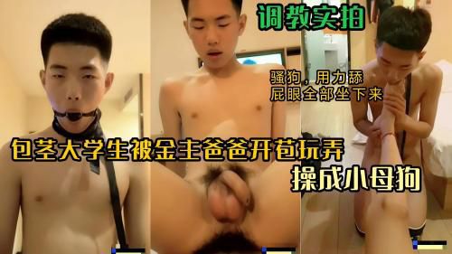 调教实拍 包茎大学生被金主爸爸开苞玩弄 操成小母狗