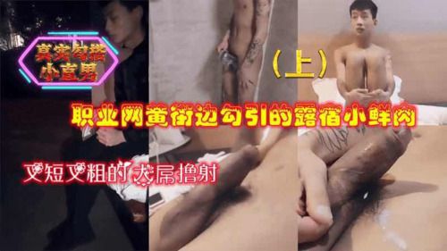 [推荐上集]真实勾搭小直男，把露宿街头的小鲜肉带到酒店调戏