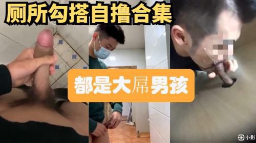[会员专享]直男迷惑行为，厕所自撸勾搭合集，都是大屌男孩